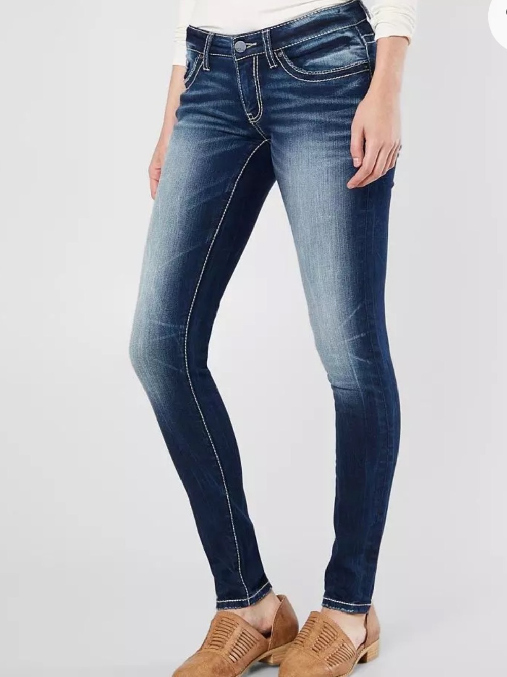 50%offw❤️ BKE Stella Skinny Stretch Jean in Novak 2 Women’s 24x33.5 164